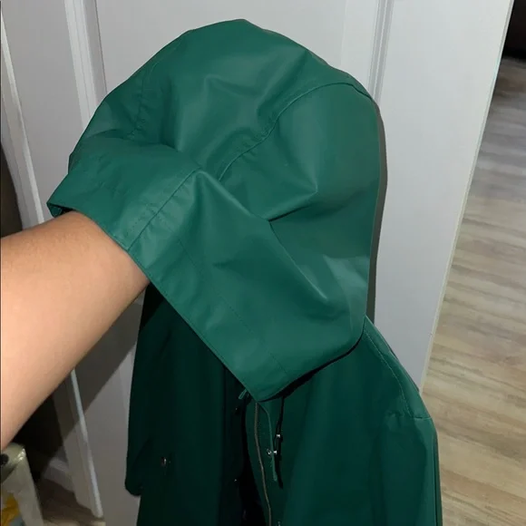 J Crew Green Raincoat - Picture 5 of 5